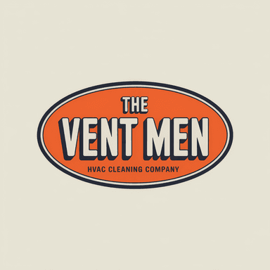 The Vent Men logo on cream background